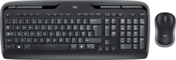Zestaw bezprzewodowa klawiatura + mysz Logitech 920-003999 (membranowa; USB 2.0; kolor czarny; optyczna)