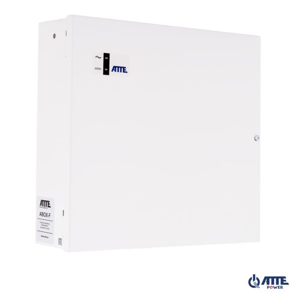 ABOX-F Obudowa wewnętrzna, IP20, 300x320x90mm, zamykana na śrubę, miejsce na akumulator 18Ah