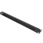 AK-1103-B PANEL SZCZOTKOWY DO SZAFY 19" 1U CZARNY