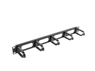 AK-1205-B ORGANIZER KABLI 19" 1U Z 5 UCHWYTAMI