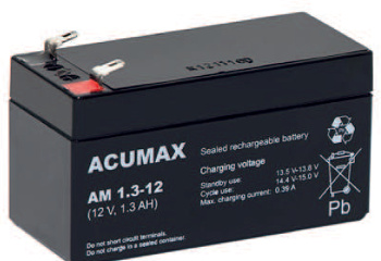 AM 1,3-12 Akumulator 1,3Ah, 12V