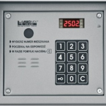 CP-3103TP-SILVER Panel audio z czytnikiem kluczy "Dallas", kolor srebrny, 4 wejścia, maksymalnie 64