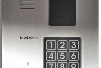 CP-3123TP-INOX Panel audio pionowy ze stali nierdzewnej, z czytnikiem kluczy "Dallas", Laskomex
