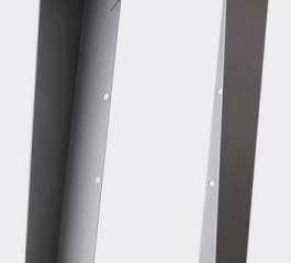 DA-2V-SILVER Obudowa stalowa, dwu segmentowa, pionowa, kolor srebrny, LASKOMEX