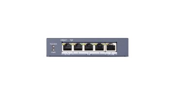 DS-3E0505HP-E Switch Hikvision 4 x PoE (1x HiPoE 60W), 1x Uplink