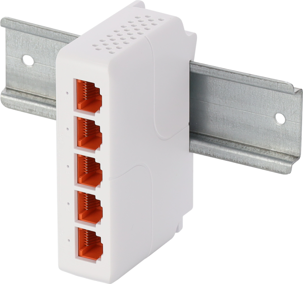 EXT-POEG4DIN Extender PoE 1xIN/4xOUT 802.3af/at/bt
