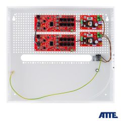 IP-16-20-H Switch PoE do 16 kamer IP, w obudowie wewnętrznej ABOX-H (miejsce na NVR), z zasilaczem 192W (2x96W)