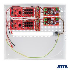 IPUPS-16-20-H Switch PoE do 16 kamer IP, w obudowie wewnętrznej ABOX-H (2x AKU 18Ah + NVR), z zasilaczem buforowym