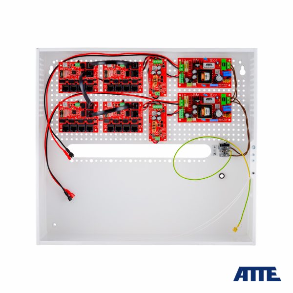IPUPS-17-11-H Switch PoE do 17 kamer IP, obudowa wewnętrzna, miejsce na NVR i 2xAKU, 10/100Mbps, 144W, Long Range