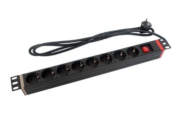 LZ1U8GW Listwa zasilająca 8x230V, z wyłącznikiem