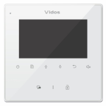 M1022W Monitor wideodomofonowy, bezsłuchawkowy, 4'', obsługa 2 wejść, interkom, VIDOS
