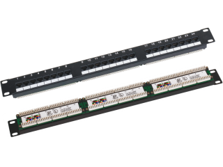 PK-U5-1 Patch panel 1U/19 cali UTP, 24p