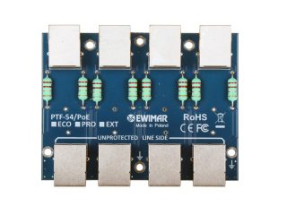 PTF-54-EXT/POE Ochronnik przepięciowy 4xIP wewnętrzny