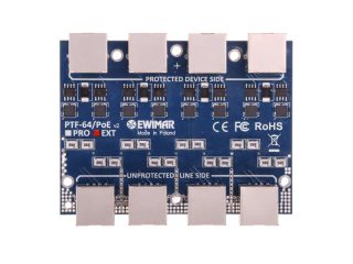 PTF-64-ECO/PoE Moduł 4-kanałowego zabezpieczenia PoE