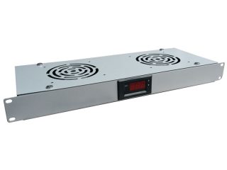 SA-F-1U-2-T-S Panel wentylacyjny 19" 1U, 2 wentylatory