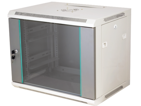 SW-15U-600-450-N-DSJ-OP-RP-B-S Szafka rack wisząca 19" 15U 600x450, niedzielona