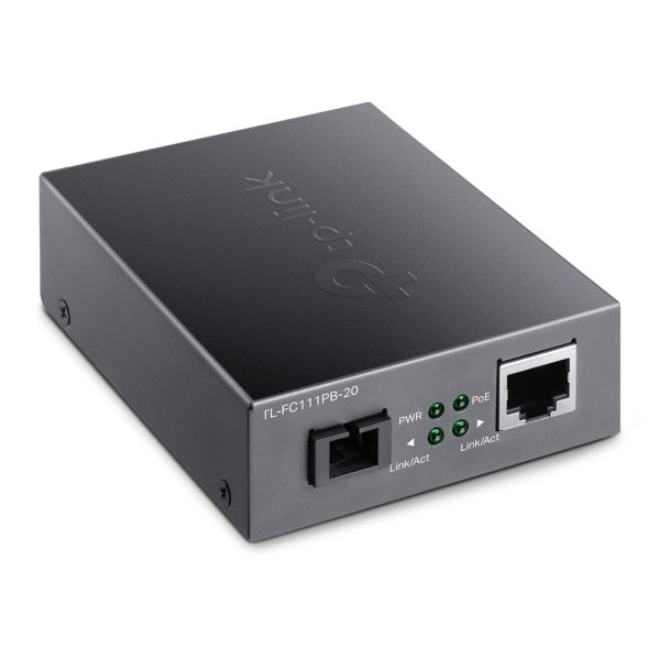 FC111PB-20 Media konwerter WDM , 10/100 Mb/s z portem PoE