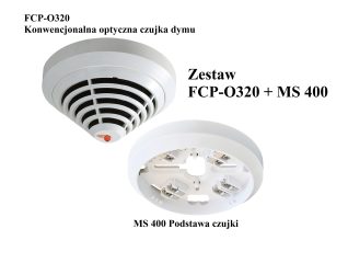 FCP-OT320 + MS 400 Zestaw 1xCzujka i 1xGniazdo