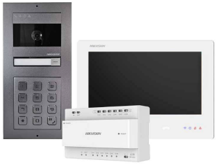 DS-KIS704EY-ACW2/Aluminum Zestaw Videodomofnowy 2-wire HD, natynkowy