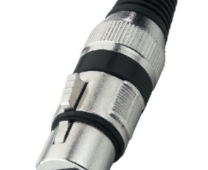 XLR-207J/SW Gniazdo nakablowe XLR 3 pin, Monacor